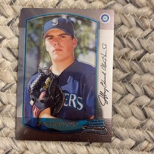 SignedJeff Heaverlo 2000 Bowman Chrome Rookie Card